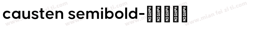 causten semibold字体转换